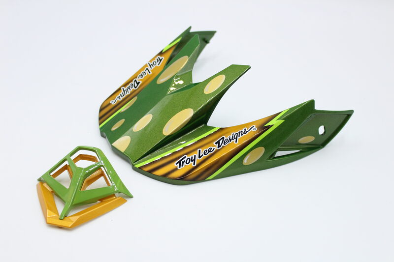 Kit de visera y mentonera BELL Moto-10 - RPLC 22 Oro/Verde