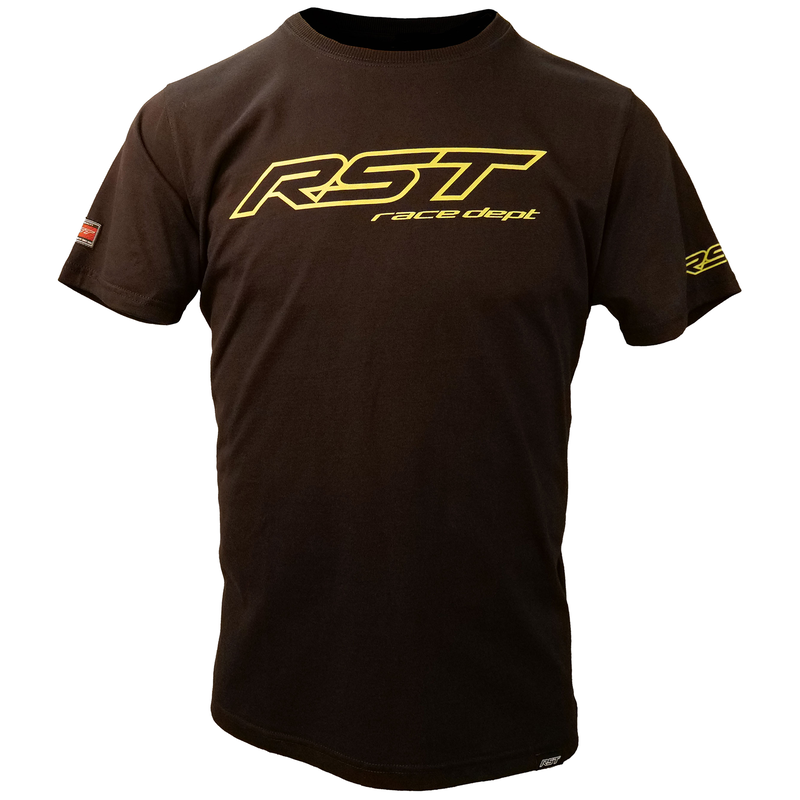 Camiseta Hombre RST Race Dept Logo - Amarillo Flúor