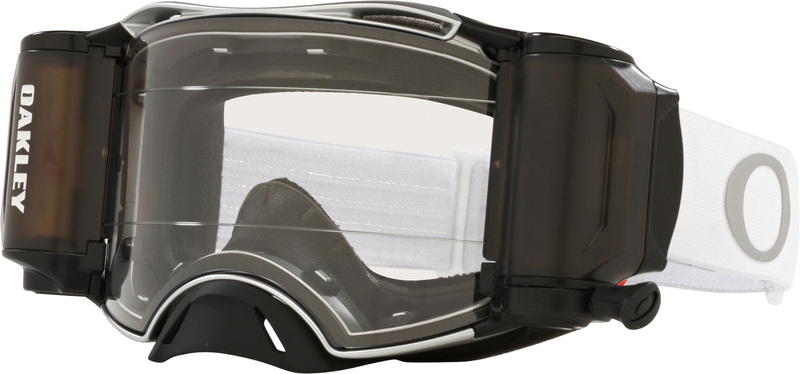 Gafas OAKLEY Airbrake MX - Tuff Blocks White Race-Ready Roll-Off / Lente transparente