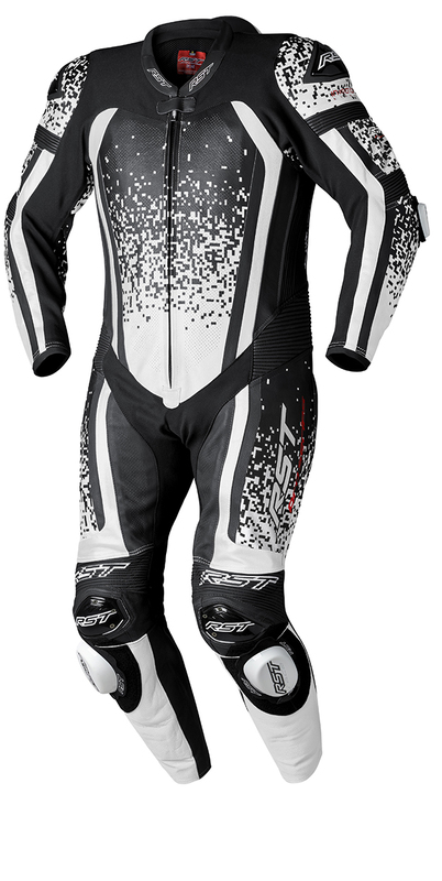 Mono de piel RST Pro Series Evo Airbag CE hombre - Blanco / Negro