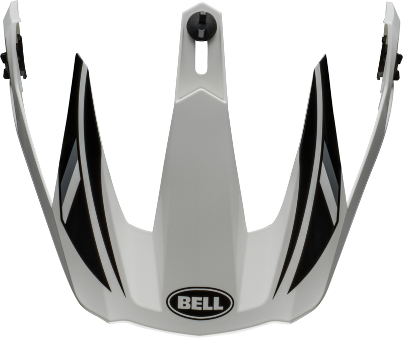 Visera BELL MX-9 Adventure Mips - Alpine Gloss White/Black