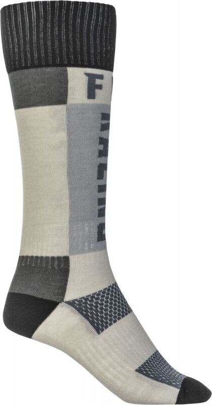 Calcetines infantiles FLY RACING MX (gruesos) - Gris / Negro