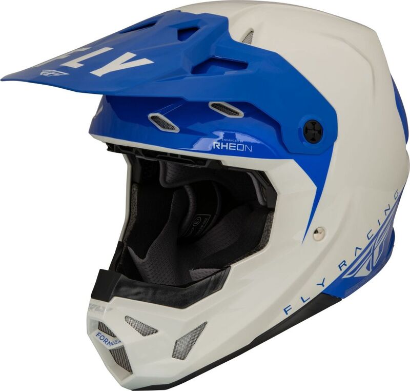 FLY RACING Formula CP Slant Helmet Grey/Blue XL