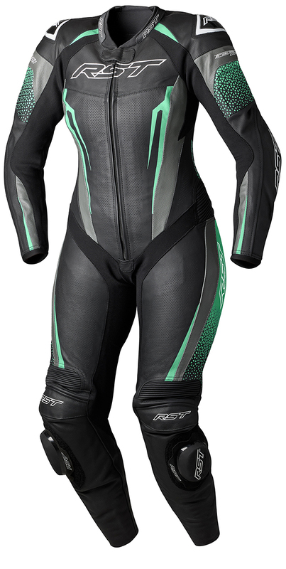 Mono de piel RST TracTech Evo 5 CE mujer - Negro / Aqua / Gris