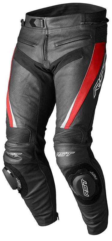Pantalón de cuero RST TracTech Evo 5 CE hombre - Rojo / Negro / Blanco