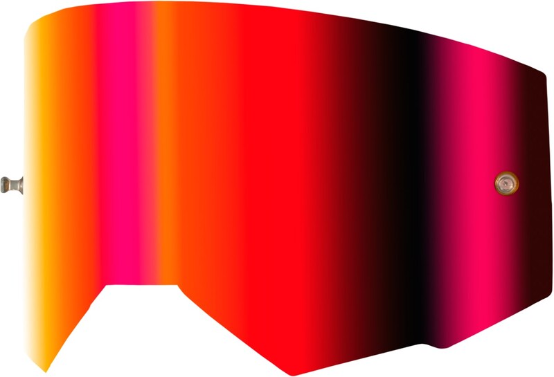 Lente de recambio FLY RACING con soportes para Tear-Offs - Light Red Mirror / Ambar