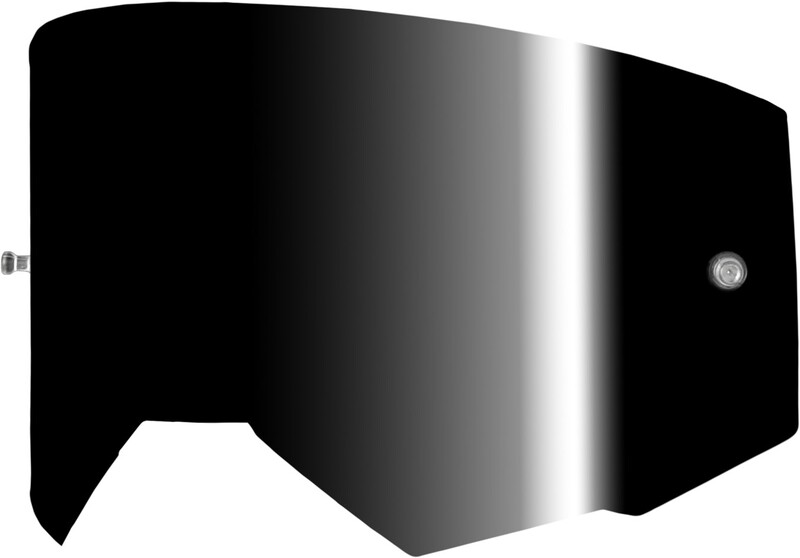 Lente de recambio FLY RACING con soportes para Tear-Offs - Black Mirror / Ahumado