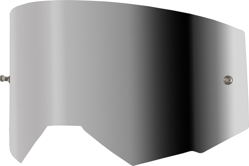 Lente de recambio FLY RACING con soportes para Tear-Offs - Grey Mirror / Ahumado