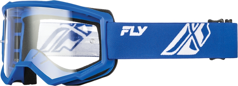 Gafas FLY RACING Focus azul/blanco- Lente transparente