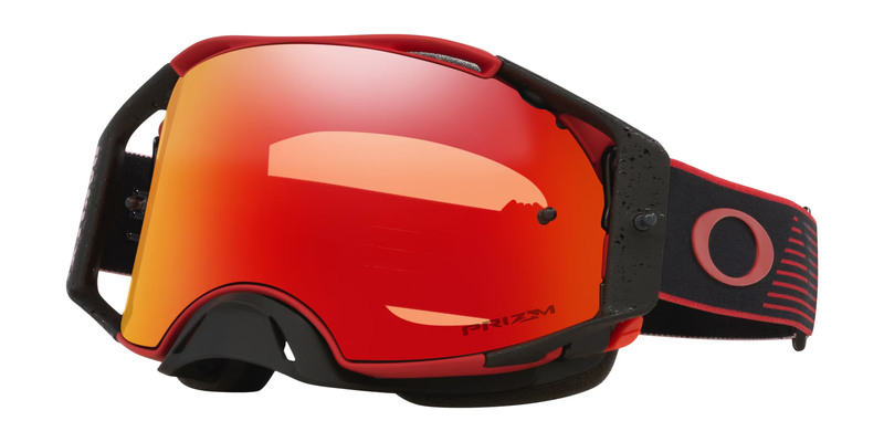 Gafas OAKLEY Airbrake MX - Red Motion Lente Prizm MX Torch Iridium