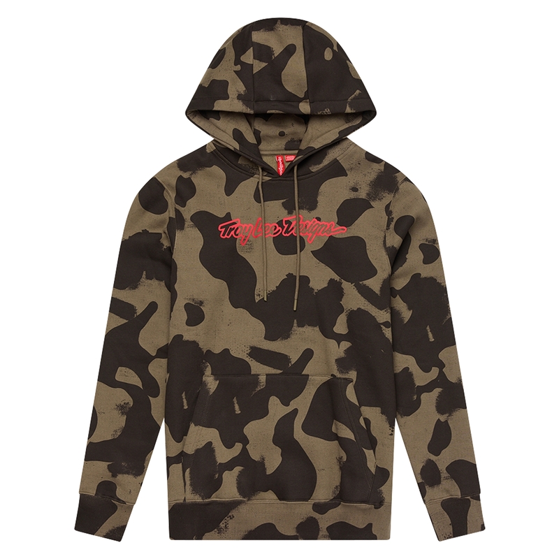 Sudadera con capucha infantil TROY LEE DESIGNS Signature - Olive Camo