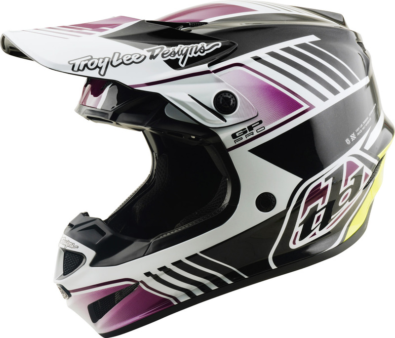 Casco TROY LEE DESIGNS GP Pro Mips - Segment negro/violeta