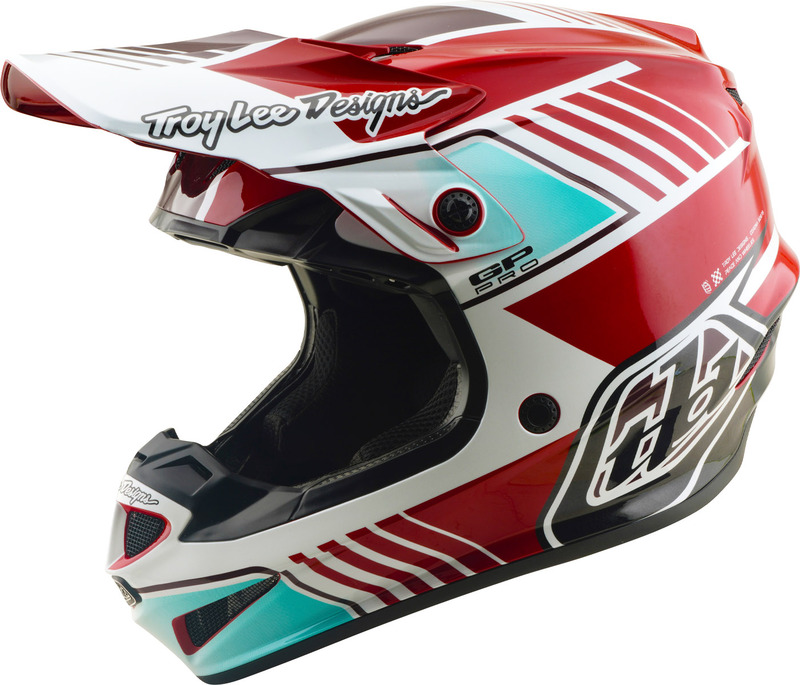 Casco TROY LEE DESIGNS GP Pro Mips - Segment rojo/blanco