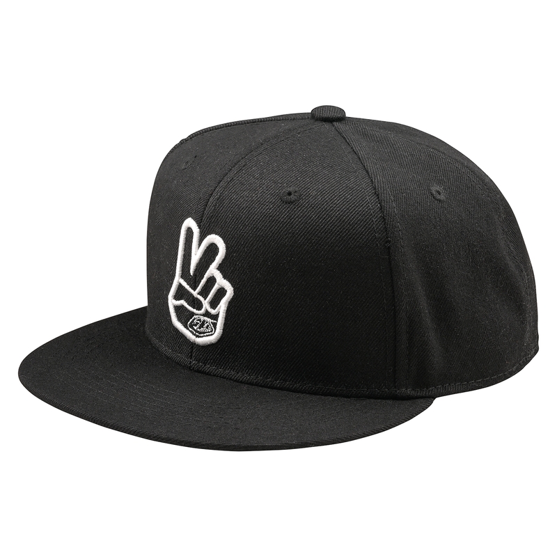 Gorra TROY LEE DESIGNS Flat Bill Snapback Peace - negro