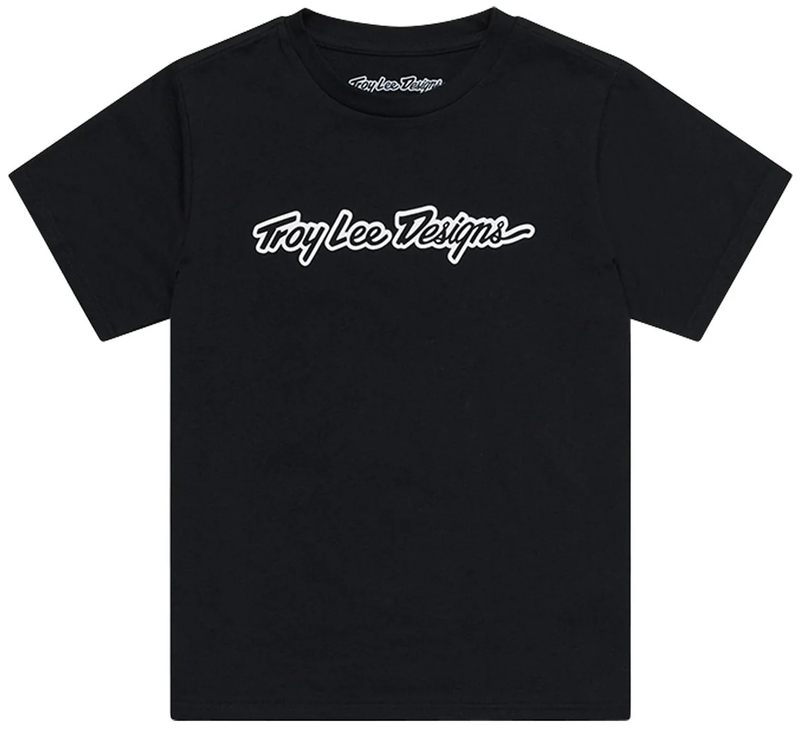 Camiseta infantil TROY LEE DESIGNS Signature - negro