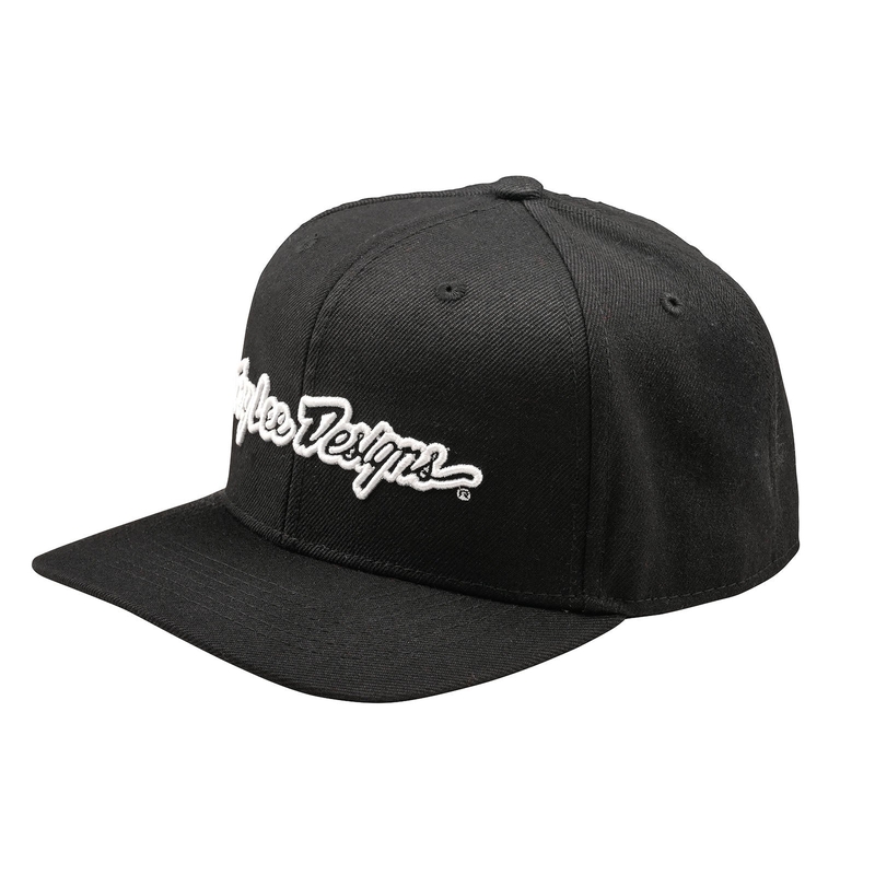 Gorra TROY LEE DESIGNS Curved Snapback Signature - negro