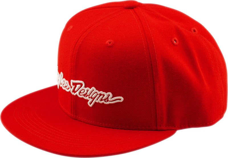 Gorra TROY LEE DESIGNS Flat Bill Snapback Signature - Team Red