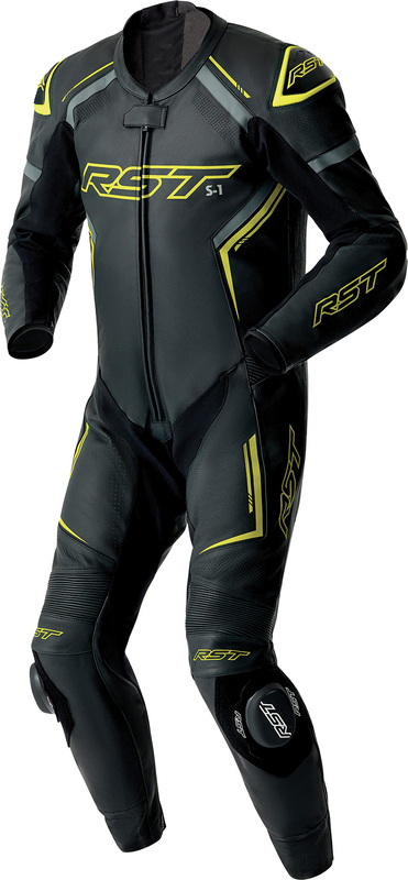 Mono de piel RST S1 D3O - negro/amarillo neón