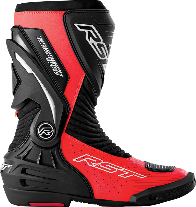 Botas RST TracTech Evo D3O - Negro/Rojo Fluo