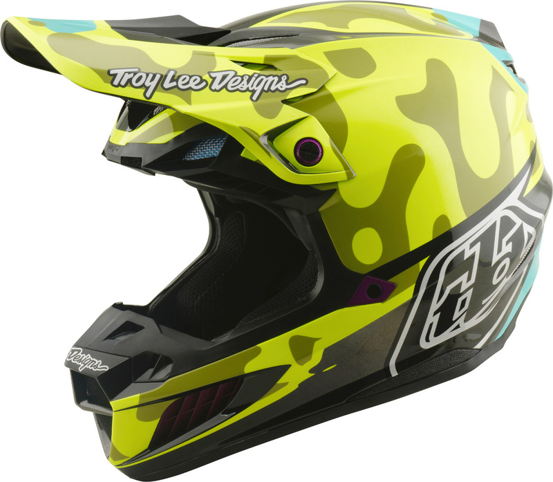 Casco TROY LEE DESIGNS SE5 Composite Mips - Myth amarillo flúor