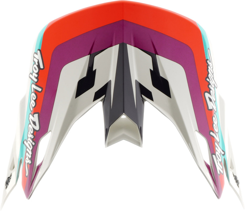 Visera TROY LEE DESIGNS SE5 Polycarbonate - Dash violeta