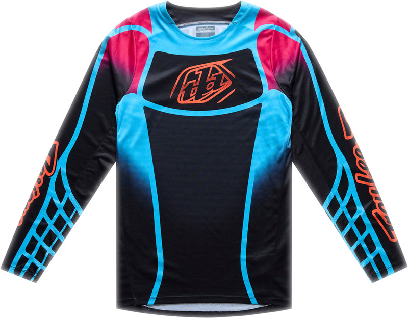Camiseta TROY LEE DESIGNS GP Pro - Framework Negro/Cyan