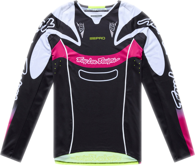 Camiseta infantil TROY LEE DESIGNS SE Pro - Salvo Negro/Blanco