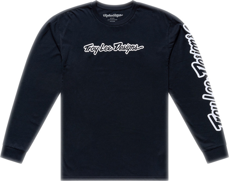 Camiseta TROY LEE DESIGNS Long Sleeve Signature - negro
