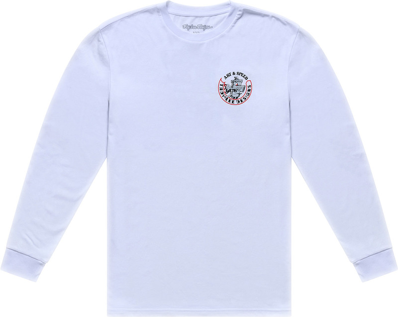Camiseta TROY LEE DESIGNS Long Sleeve Carb Club - blanco
