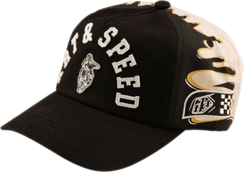 Gorra TROY LEE DESIGNS Curved Snapback Finish Line - negro/Pumice