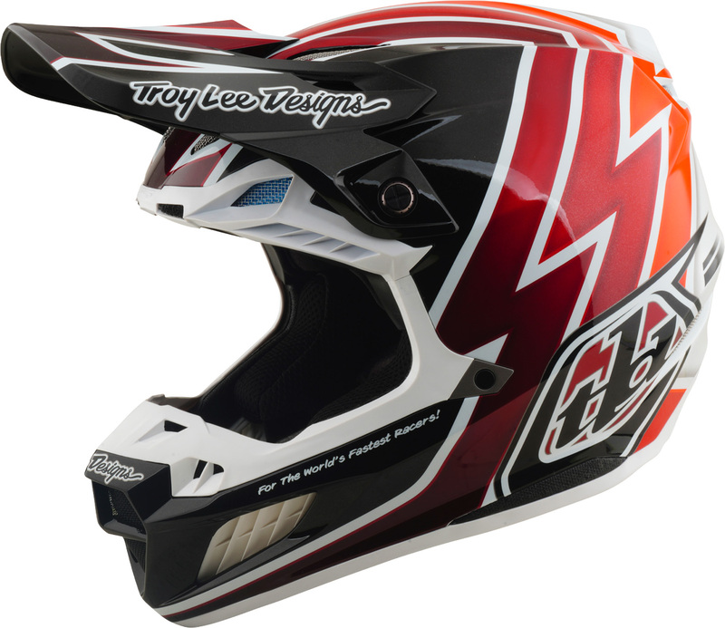 Casco TROY LEE DESIGNS SE5 Composite Mips Boltz - negro/rojo