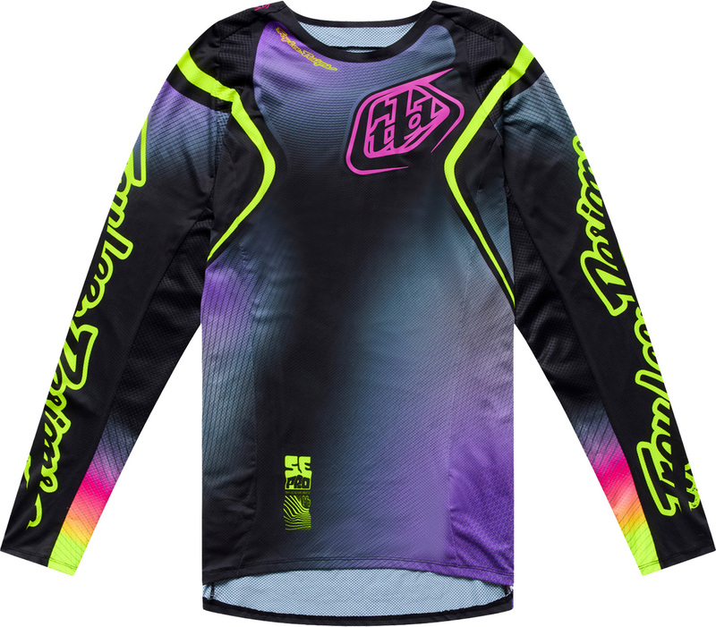 Camiseta TROY LEE DESIGNS SE Pro Wander - negro/Neo Purple