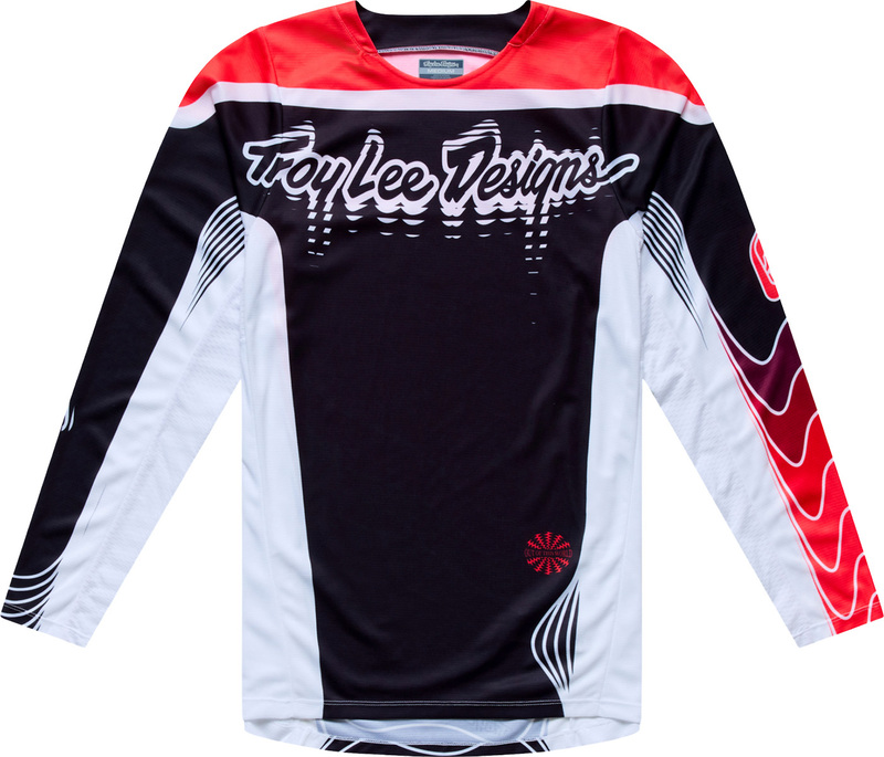 Camiseta TROY LEE DESIGNS GP Pro Stagger - negro/rojo