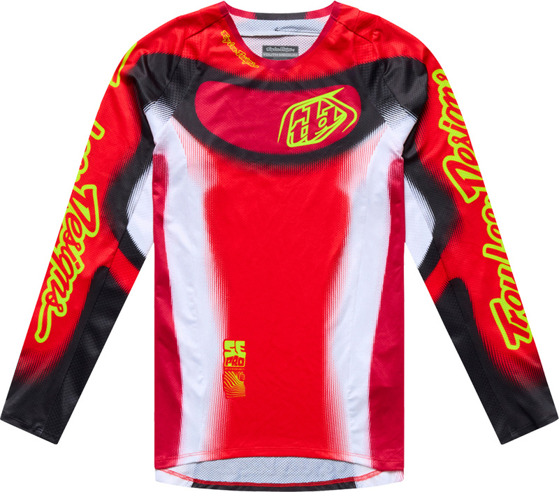 Camiseta infantil TROY LEE DESIGNS SE Pro Illusion - rojo/negro