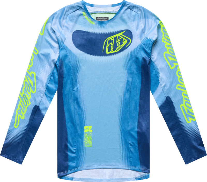 Camiseta infantil TROY LEE DESIGNS SE Pro Illusion - Slate/Flo Yellow