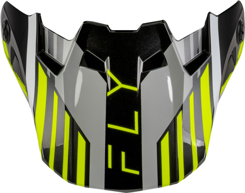 Visera FLY RACING Formula CC Strike - gris/negro/Hi-Vis