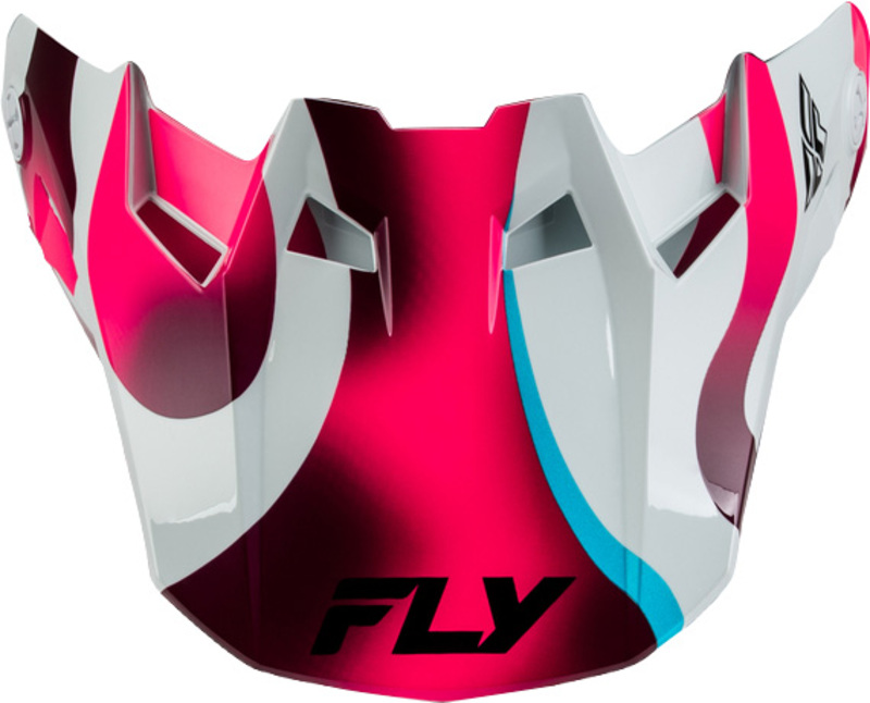 Visera FLY RACING Formula CC Vibe - blanco/rosa/azul