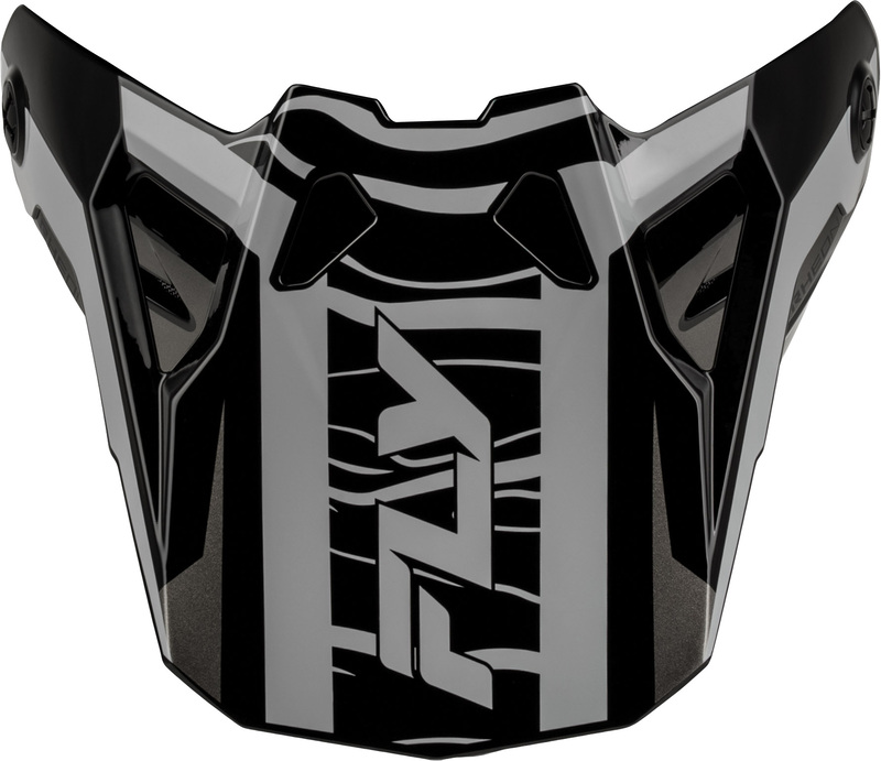 Visera FLY RACING Formula CP Charge - negro/gris/Light Grey