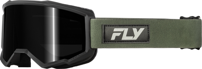 Gafas FLY RACING Focus Sand verde/negro - Lente Dark Smoke