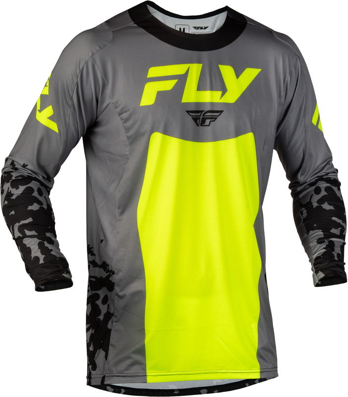 Camiseta FLY RACING Lite Flake - gris/Hi-Vis/negro