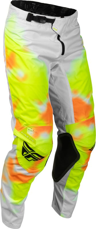 Pantalón FLY RACING Kinetic Blur - blanco/Hi-Vis/naranja