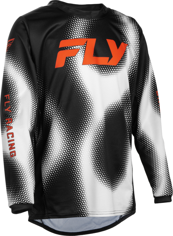 Camiseta infantil FLY RACING Kinetic Torch - negro/blanco/naranja
