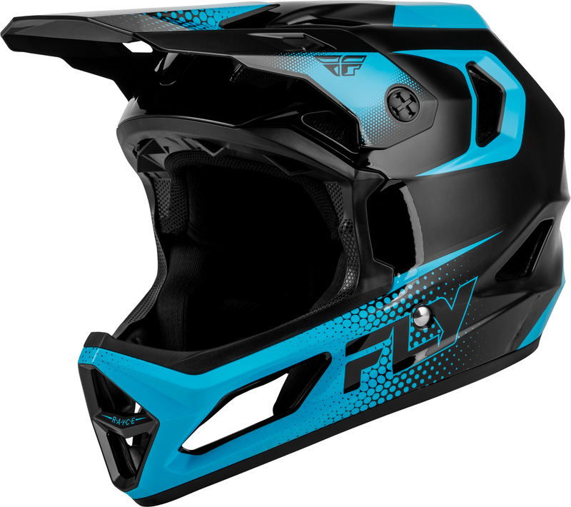 Casco MTB infantil FLY RACING Rayce Sonar - negro/Electric Blue