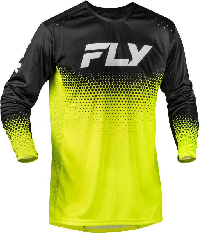 Camiseta infantil MTB FLY RACING Rayce Sonar - Hi-Vis/negro/blanco
