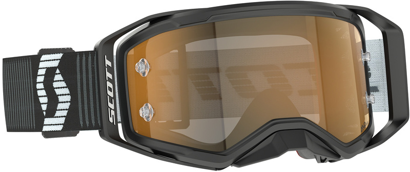 Gafas SCOTT Prospect 2.0 AMP Chrome – Negro/Blanco – Lente Gold Chrome Works
