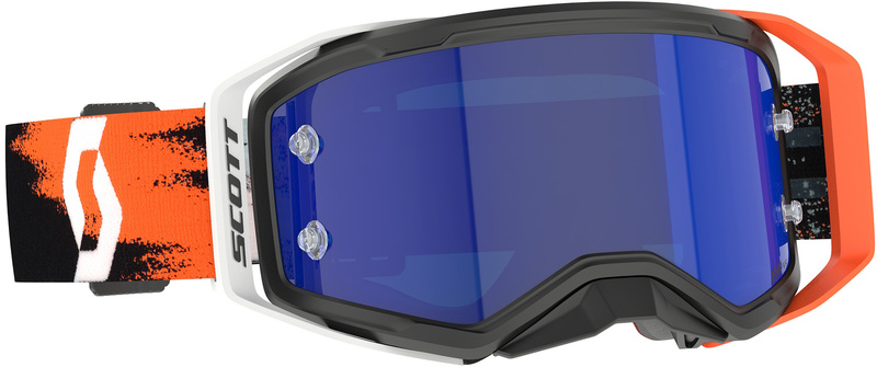 Gafas SCOTT Prospect 2.0 AMP Chrome – Negro/Naranja neón – Lente Blue Chrome Works