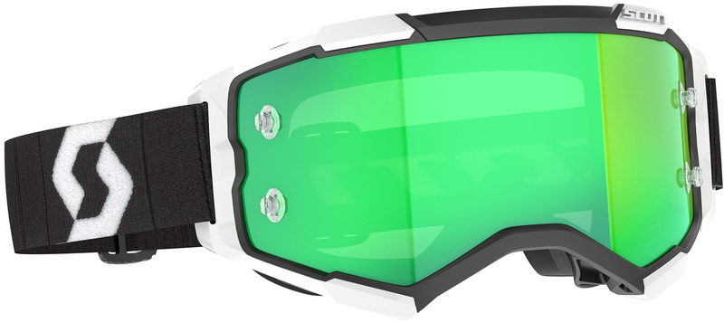 Gafas SCOTT Fury – Negro/Blanco – Lente Green Chrome Works