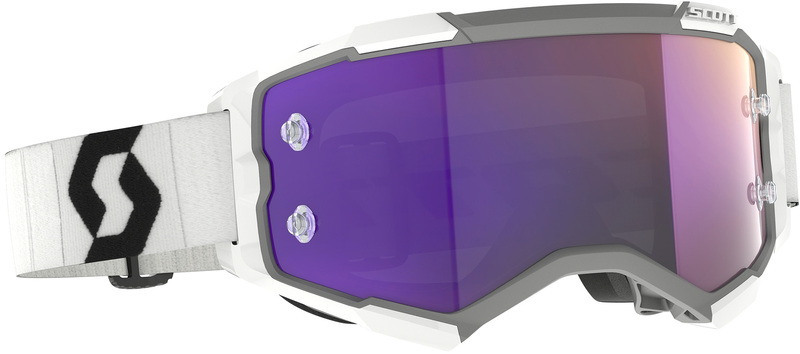 Gafas SCOTT Fury – Blanco/Negro – Lente Purple Chrome Works