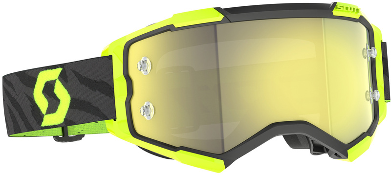 Gafas SCOTT Fury – Zebra Black/Neon Yellow – Lente Yellow Chrome Works