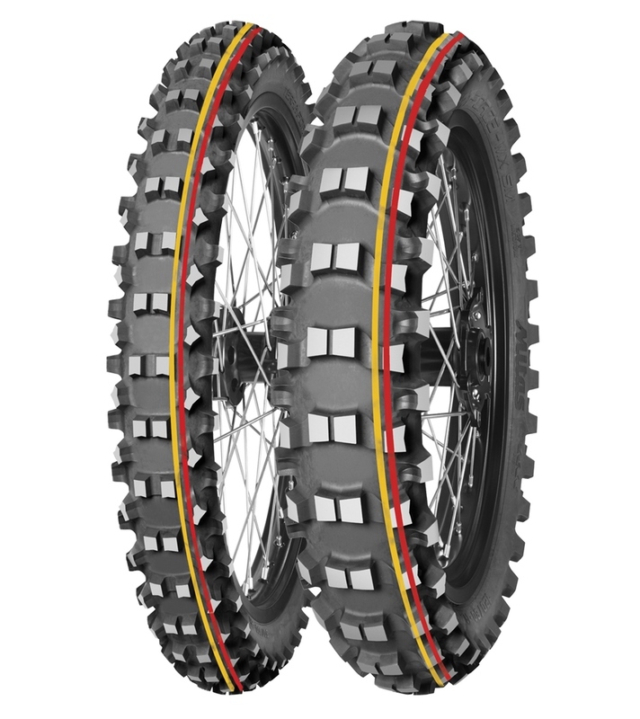 Neumático MITAS TERRA FORCE-MX SM 110/90-19 NHS 62M TT SOFT TO MEDIUM RED YELLOW